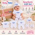 Personalized Newborn Gift Set | Baby Tales Premium Cotton Clothing Set